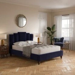 Rene Bed Frame, Velvet -Habitat Store 30948480