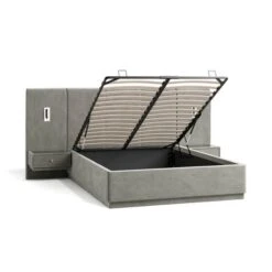 Oversized Ottoman Hotel Bed Frame, Velvet -Habitat Store 30948503 alt06