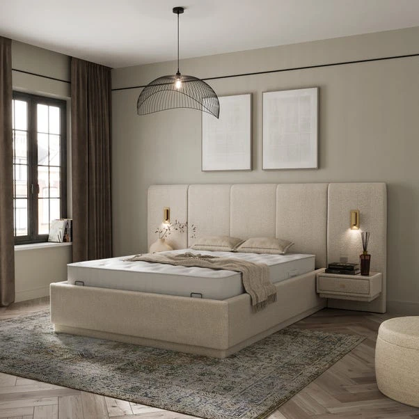 Oversized Ottoman Hotel Bed Frame, Boucle 12 Oversized Ottoman Hotel Bed Frame, Boucle - Image 10