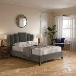 Rene Bed Frame, Velvet -Habitat Store 30948508