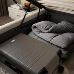 Oversized Ottoman Hotel Bed Frame, Boucle 22 Oversized Ottoman Hotel Bed Frame, Boucle -Habitat Store 30948511 alt03