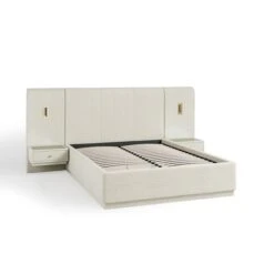 Oversized Ottoman Hotel Bed Frame, Boucle 24 Oversized Ottoman Hotel Bed Frame, Boucle -Habitat Store 30948511 alt05