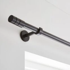Cylinder Extendable Metal Eyelet Curtain Pole -Habitat Store 30948834