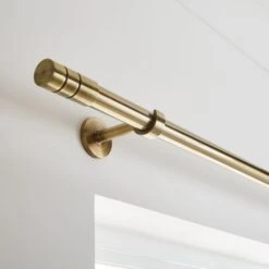 Cylinder Extendable Metal Eyelet Curtain Pole -Habitat Store 30948841