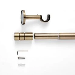 Cylinder Extendable Metal Eyelet Curtain Pole -Habitat Store 30948841 alt02