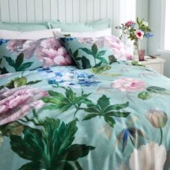 Amiri Blooms 180 Thread Count Cotton Sateen Duvet Cover & Pillowcase Set -Habitat Store 30957853 alt03