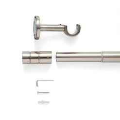Cylinder Extendable Metal Eyelet Curtain Pole -Habitat Store 30958576 alt02
