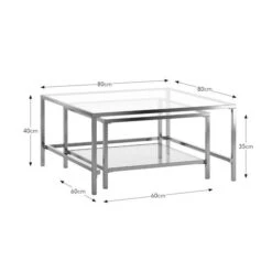 Sofia Glass Nest Of Square Coffee Tables 29 Sofia Glass Nest Of Square Coffee Tables -Habitat Store 30958630 alt09