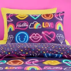 Neon Reversible Duvet Cover And Pillowcase Set -Habitat Store 30958635 alt01