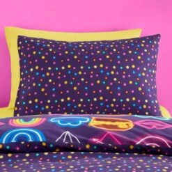 Neon Reversible Duvet Cover And Pillowcase Set -Habitat Store 30958635 alt03