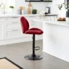 Jayde Adjustable Bar Stool, Velvet -Habitat Store 30958654