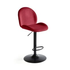 Jayde Adjustable Bar Stool, Velvet 24 Jayde Adjustable Bar Stool, Velvet -Habitat Store 30958654 alt03