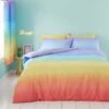 Bright Rainbow Ombre Reversible Duvet Cover And Pillowcase Set -Habitat Store 30958662
