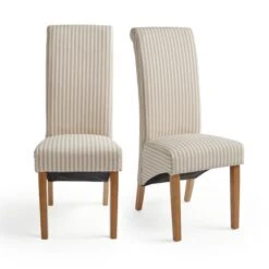 Set Of 2 Chester Linford Stripe Dining Chairs, Fabric 38 Set Of 2 Chester Linford Stripe Dining Chairs, Fabric -Habitat Store 30959446 alt07