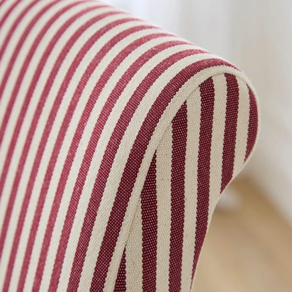 Set Of 2 Chester Linford Stripe Dining Chairs, Fabric 4 Set Of 2 Chester Linford Stripe Dining Chairs, Fabric - Image 2