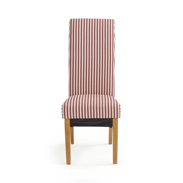 Set Of 2 Chester Linford Stripe Dining Chairs, Fabric 8 Set Of 2 Chester Linford Stripe Dining Chairs, Fabric - Image 6