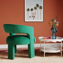 Remi Velvet Accent Chair -Habitat Store 30959543 alt01