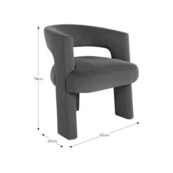 Remi Velvet Accent Chair -Habitat Store 30959543 alt09