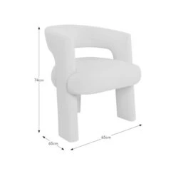 Remi Boucle Accent Chair -Habitat Store 30959544 alt09