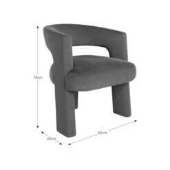 Remi Velvet Accent Chair -Habitat Store 30959551 alt09