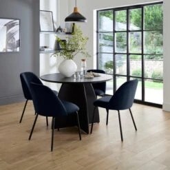 Delaney Dining Chair, Velvet -Habitat Store 30959625 alt01