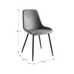 Walden Set Of 2 Dining Chairs, Faux Leather -Habitat Store 30959626 alt09