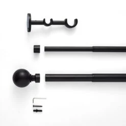 Ashton Double Layer Extendable Metal Curtain Pole -Habitat Store 30959766 alt02