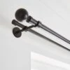 Ashton Double Layer Extendable Metal Curtain Pole -Habitat Store 30959841