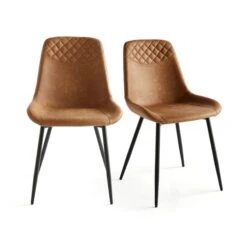 Walden Set Of 2 Dining Chairs, Faux Leather -Habitat Store 30959948 alt07