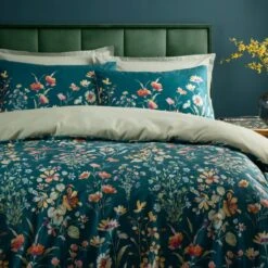 Watercoloured Floral Duvet Cover & Pillowcase Set -Habitat Store 30961015 alt02