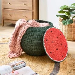 Watermelon Woven Basket