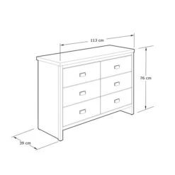 Boston 6 Drawer Chest -Habitat Store 30961121 alt09