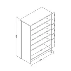 Lancaster Tall Shoe Cabinet -Habitat Store 30961340 alt07