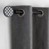 Checkerboard Extendable Metal Eyelet Curtain Pole​ -Habitat Store 30961373