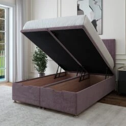 Plush Chenille End Of Bed Ottoman Base -Habitat Store 30962632 alt02