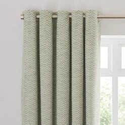 Frankie Herringbone Blackout Eyelet Curtains -Habitat Store 30962755