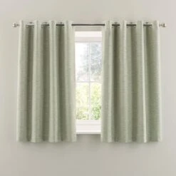 Frankie Herringbone Blackout Eyelet Curtains -Habitat Store 30962755 alt05