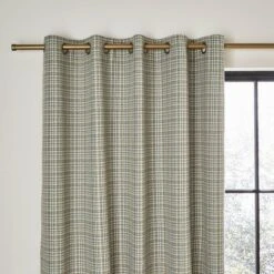 Beckett Basket Weave Blackout Eyelet Curtains -Habitat Store 30962861
