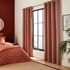 Beckett Basket Weave Blackout Eyelet Curtains -Habitat Store 30962872 alt01