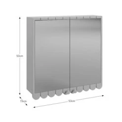 Scallop Mirror Wall Cabinet -Habitat Store 30963084 alt09