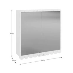 Scallop Mirror Wall Cabinet -Habitat Store 30963123 alt09