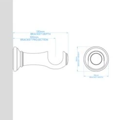 Tilton Wooden Curtain Pole With Rings -Habitat Store 30964075 alt08