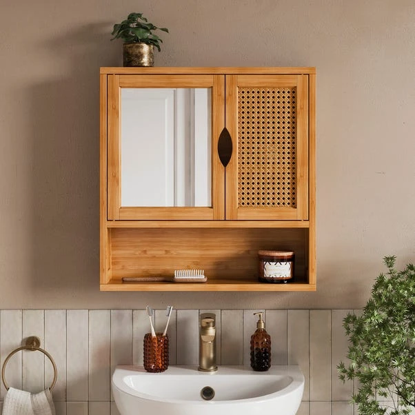 Avani Wall Cabinet, Bamboo 3 Avani Wall Cabinet, Bamboo
