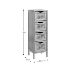 Avani 4 Drawer Storage Unit, Bamboo 9 Avani 4 Drawer Storage Unit, Bamboo -Habitat Store 30964273 alt09