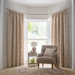 Sofia Floral Pencil Pleat Curtains -Habitat Store 30964665 alt01