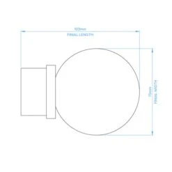 Atlanta Acrylic Curtain Pole With Rings -Habitat Store 30965348 alt08