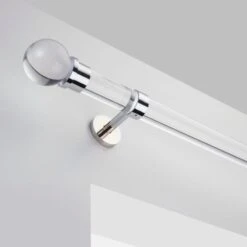 Atlanta Acrylic Curtain Pole With Rings