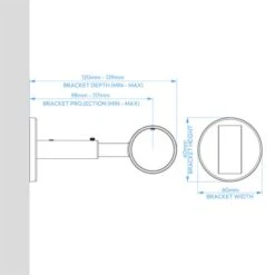 Atlanta Acrylic Curtain Pole With Rings -Habitat Store 30965376 alt07