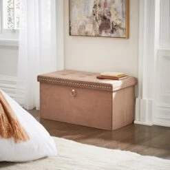 Velvet Rectangular Ottoman 38 Velvet Rectangular Ottoman -Habitat Store 30965479