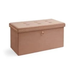 Velvet Rectangular Ottoman 41 Velvet Rectangular Ottoman -Habitat Store 30965479 alt03